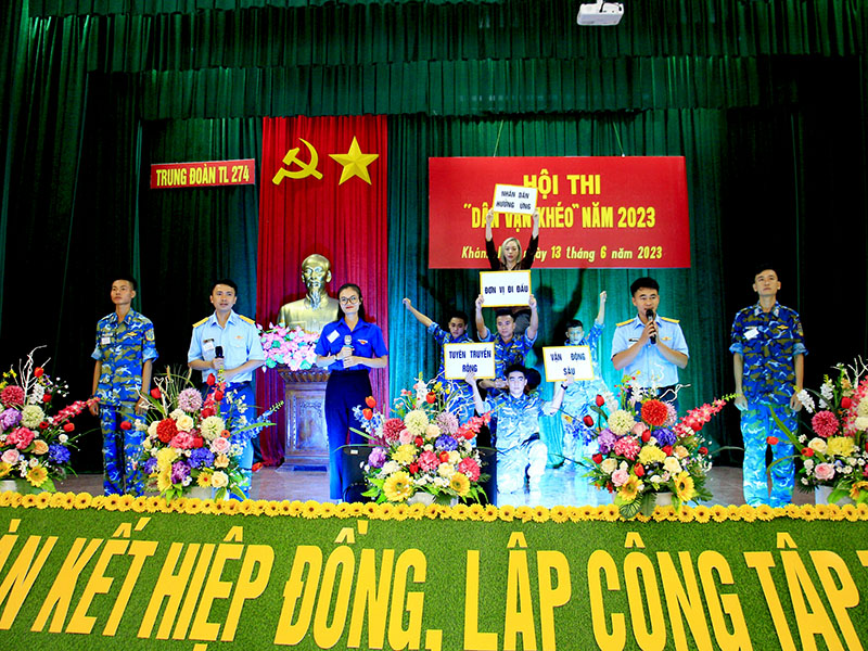 Trung đoàn 274 tổ chức Hội thi “Dân vận khéo” năm 2023