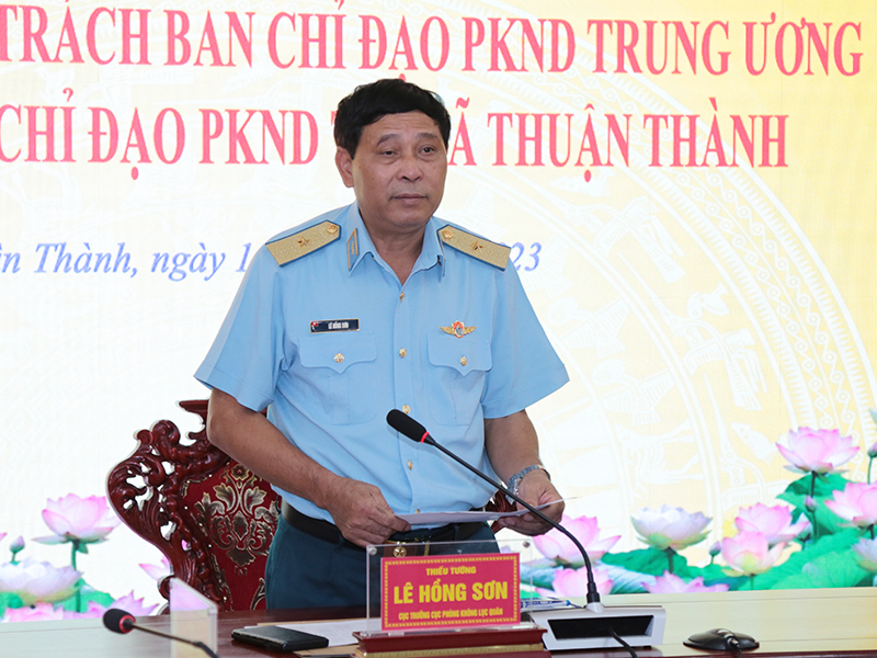 Cơ quan chuyên trách Ban Chỉ đạo Phòng không nhân dân Trung ương kiểm tra công tác Phòng không nhân dân tại tỉnh Bắc Ninh