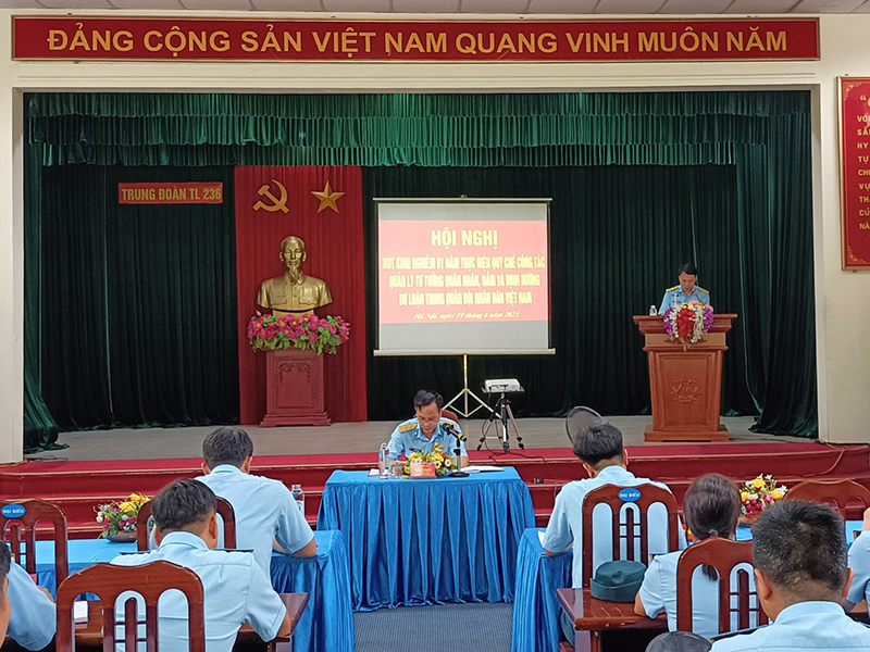Trung đoàn 236 rút kinh nghiệm 1 năm thực hiện Quy chế số 775/QC-CT của Tổng cục Chính trị