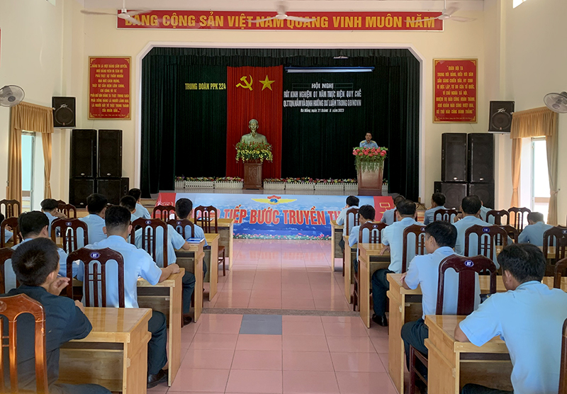 Trung đoàn 224 rút kinh nghiệm 1 năm thực hiện Quy chế số 775/QC-CT của Tổng cục Chính trị
