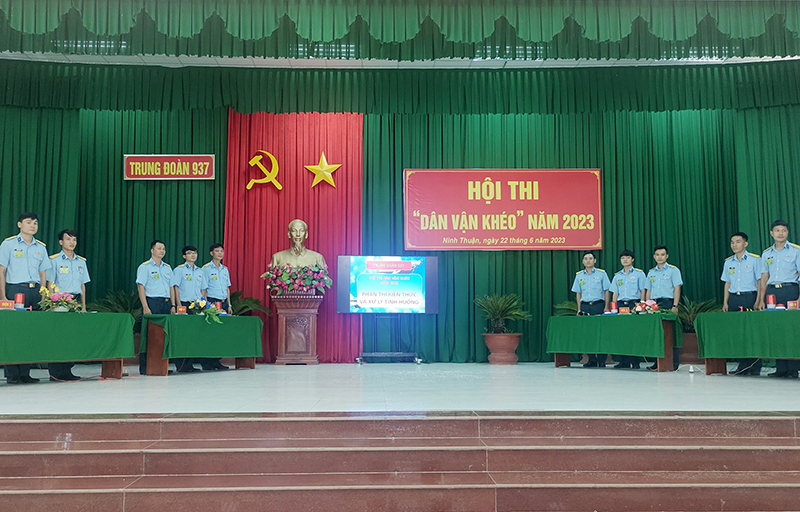 Trung đoàn 937 tổ chức Hội thi “Dân vận khéo” năm 2023