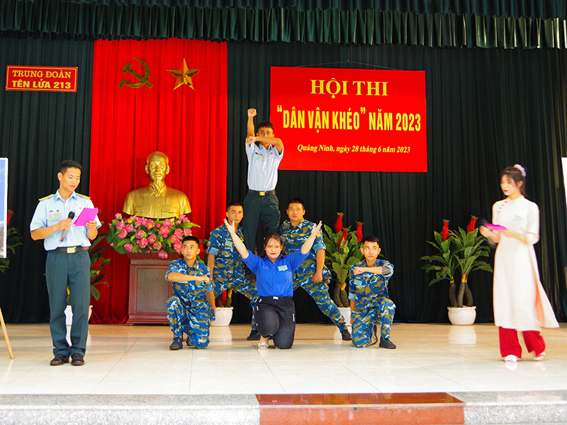 Trung đoàn 213 tổ chức Hội thi “Dân vận khéo” năm 2023Trung đoàn 213 tổ chức Hội thi “Dân vận khéo” năm 2023