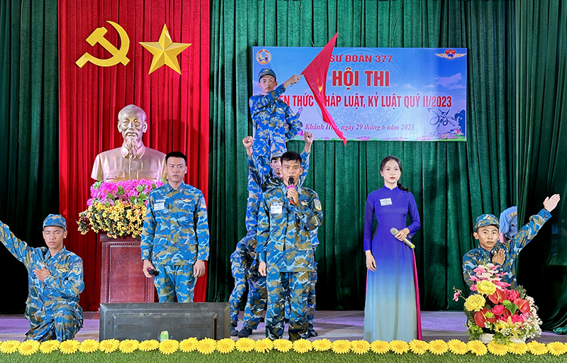 Sư đoàn 377 tổ chức Hội thi Kiến thức pháp luật, kỷ luật Quý II năm 2023