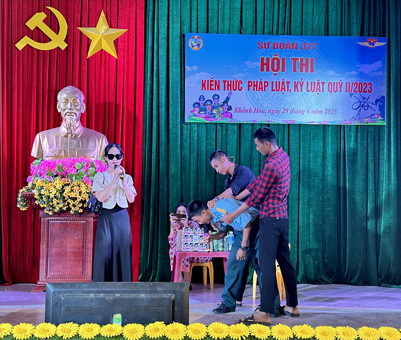 Sư đoàn 377 tổ chức Hội thi Kiến thức pháp luật, kỷ luật Quý II năm 2023