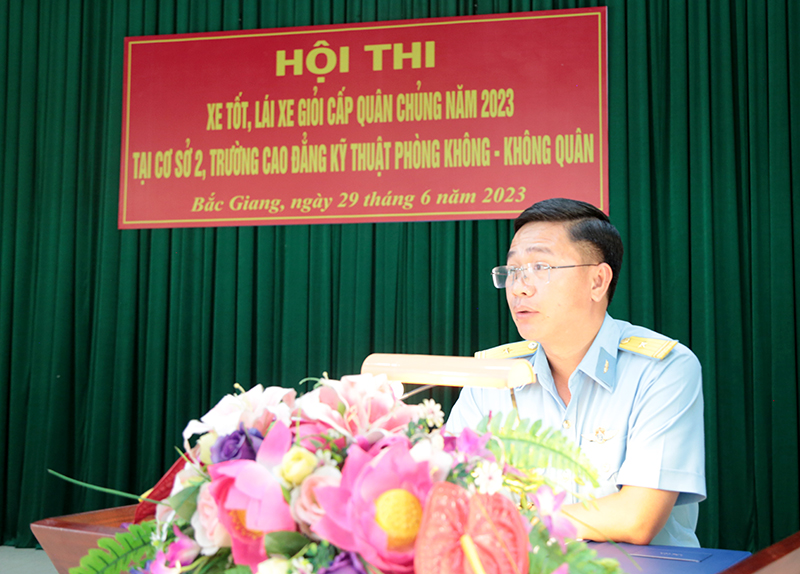 Quân chủng Phòng không - Không quân tổ chức Hội thi xe tốt, lái xe giỏi cấp Quân chủng (nội dung thi lái xe giỏi) năm 2023