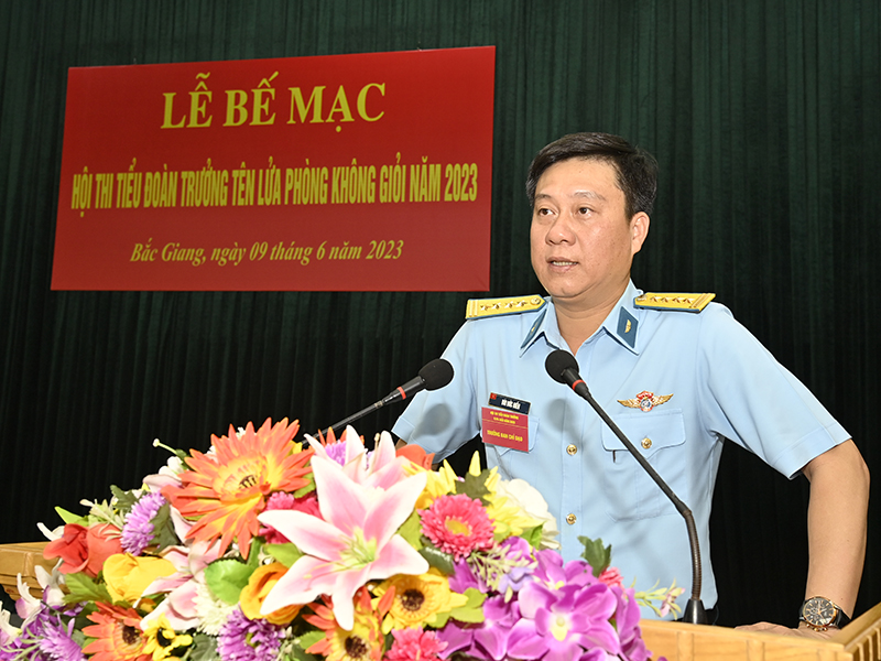 Quân chủng Phòng không - Không quân bế mạc Hội thi Tiểu đoàn trưởng Tên lửa Phòng không giỏi năm 2023