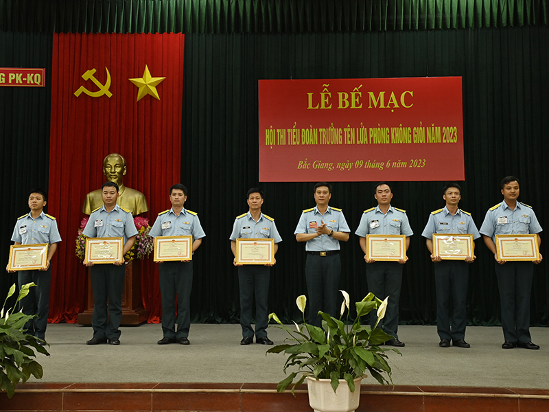 Quân chủng Phòng không - Không quân bế mạc Hội thi Tiểu đoàn trưởng Tên lửa Phòng không giỏi năm 2023