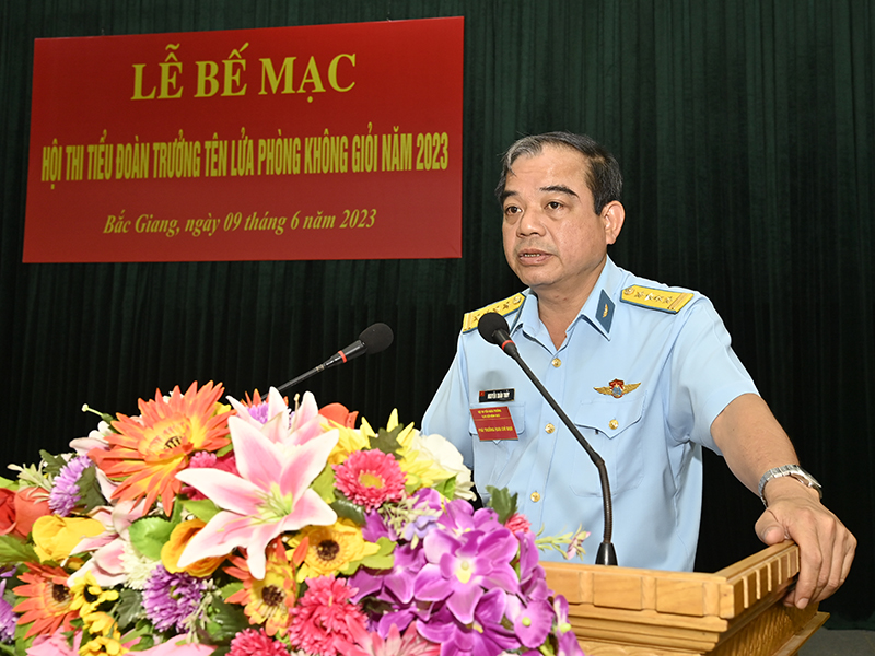 Quân chủng Phòng không - Không quân bế mạc Hội thi Tiểu đoàn trưởng Tên lửa Phòng không giỏi năm 2023