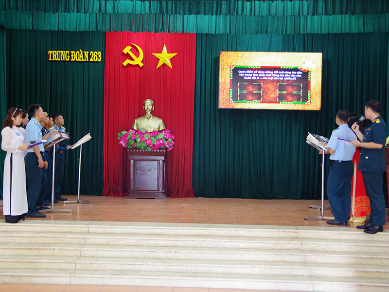 Trung đoàn 263 tổ chức Hội thi “Dân vận khéo” năm 2023