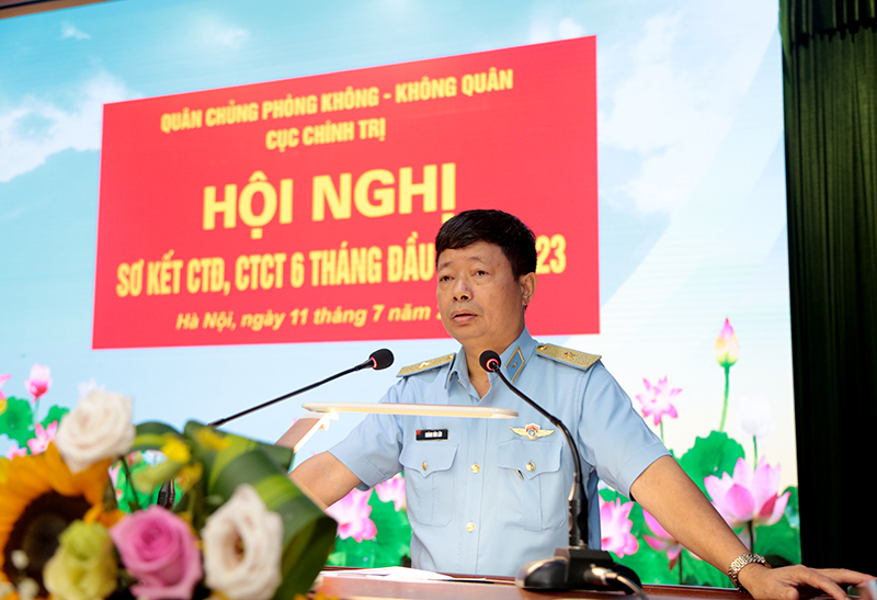 Cục Chính trị, Quân chủng PK-KQ tổ chức Hội nghị sơ kết CTĐ, CTCT 6 tháng đầu năm 2023