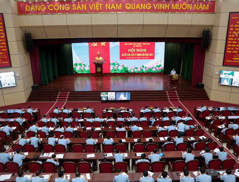 Cục Chính trị, Quân chủng PK-KQ tổ chức Hội nghị sơ kết CTĐ, CTCT 6 tháng đầu năm 2023