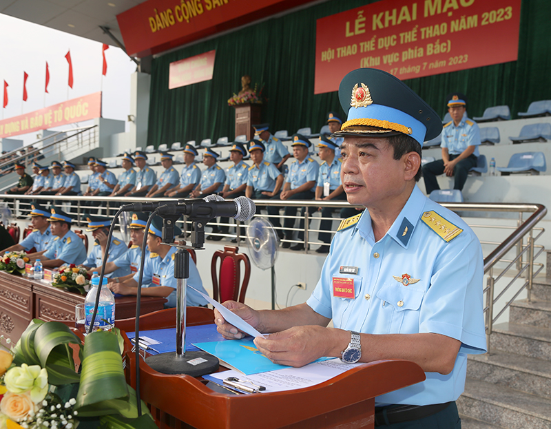 Quân chủng Phòng không - Không quân khai mạc Hội thao thể dục thể thao khu vực phía Bắc năm 2023