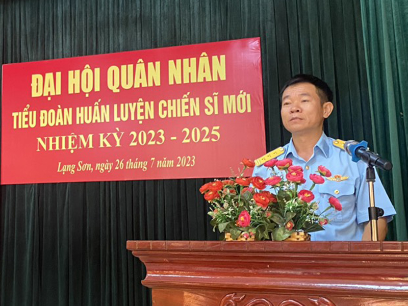 Tiểu đoàn Huấn luyện chiến sĩ mới, Sư đoàn 365 tổ chức Đại hội quân nhân nhiệm kỳ 2023-2025
