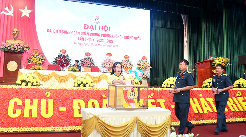 Quân chủng Phòng không - Không quân tổ chức Đại hội đại biểu Công đoàn lần thứ IX (2023-2028)
