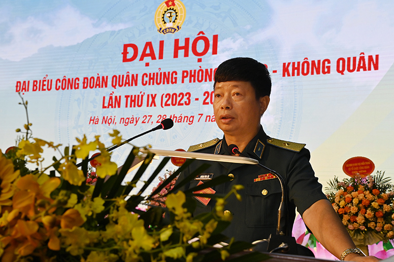 Quân chủng Phòng không - Không quân tổ chức Đại hội đại biểu Công đoàn lần thứ IX (2023-2028)