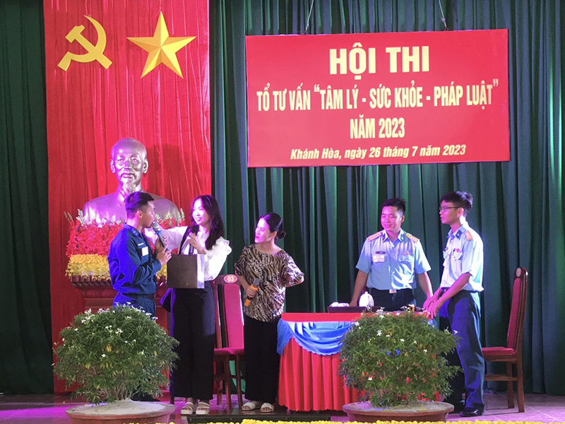 Trung đoàn 591 tổ chức Hội thi Tổ tư vấn “Tâm lý, sức khoẻ, pháp luật” năm 2023