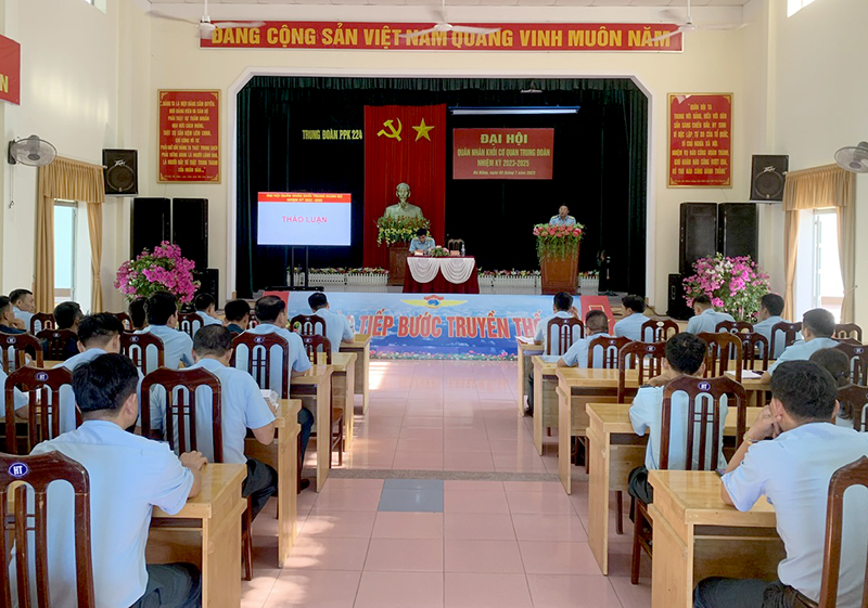 Trung đoàn 224 tổ chức Đại hội quân nhân nhiệm kỳ 2023 - 2025