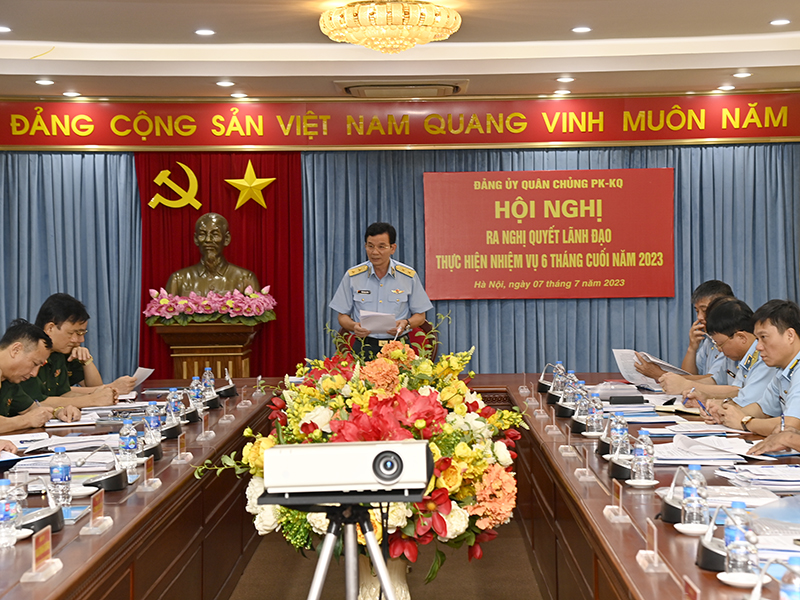 Đảng ủy Quân chủng Phòng không - Không quân ra Nghị quyết lãnh đạo thực hiện nhiệm vụ 6 tháng cuối năm 2023