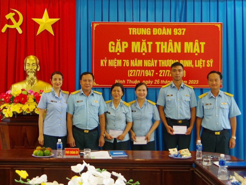 Trung đoàn 937 tổ chức nhiều hoạt động kỷ niệm 76 năm Ngày Thương binh - Liệt sĩ