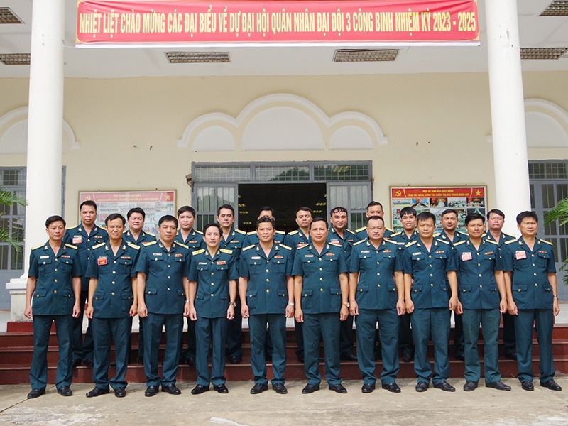 Đại đội 3 Công binh, Tiểu đoàn Kỹ thuật Hậu cần sân bay, Trung đoàn 937 tổ chức Đại hội quân nhân nhiệm kỳ 2023-2025