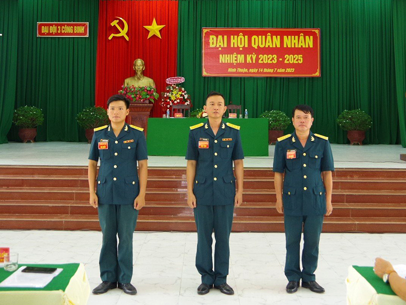Đại đội 3 Công binh, Tiểu đoàn Kỹ thuật Hậu cần sân bay, Trung đoàn 937 tổ chức Đại hội quân nhân nhiệm kỳ 2023-2025