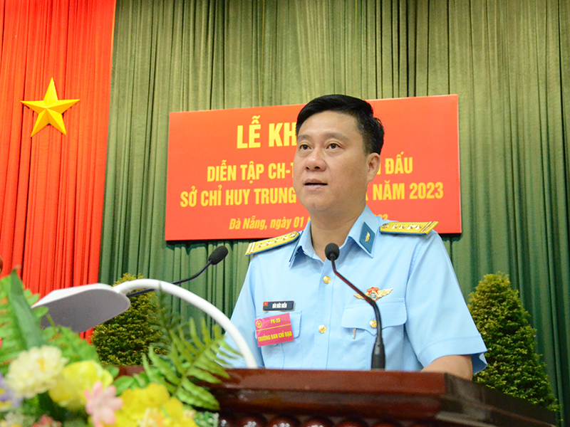 Quân chủng Phòng không - Không quân khai mạc Diễn tập Chỉ huy tham mưu kíp chiến đấu sở chỉ huy trung đoàn pháo phòng không năm 2023
