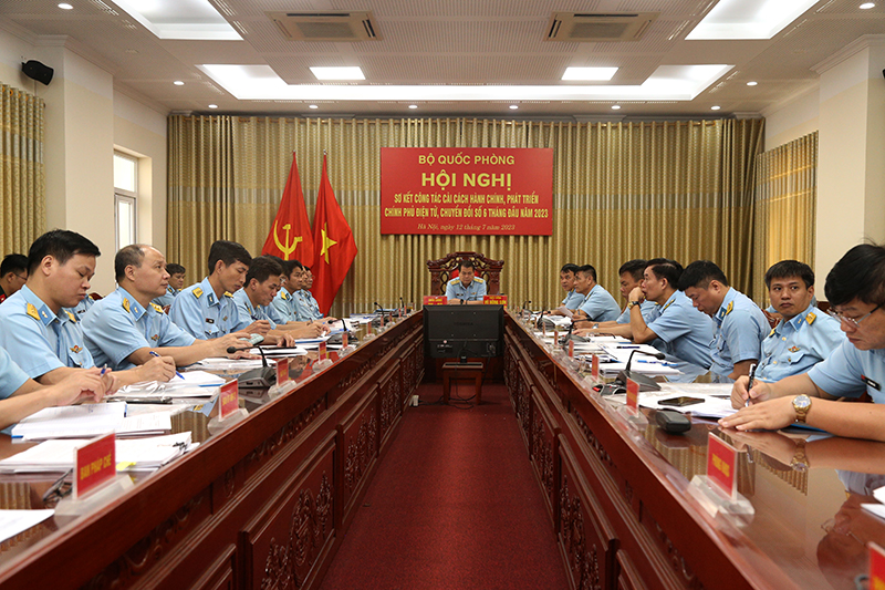 Bộ Quốc phòng sơ kết công tác cải cách hành chính, phát triển chính phủ điện tử, chuyển đổi số 6 tháng đầu năm 2023