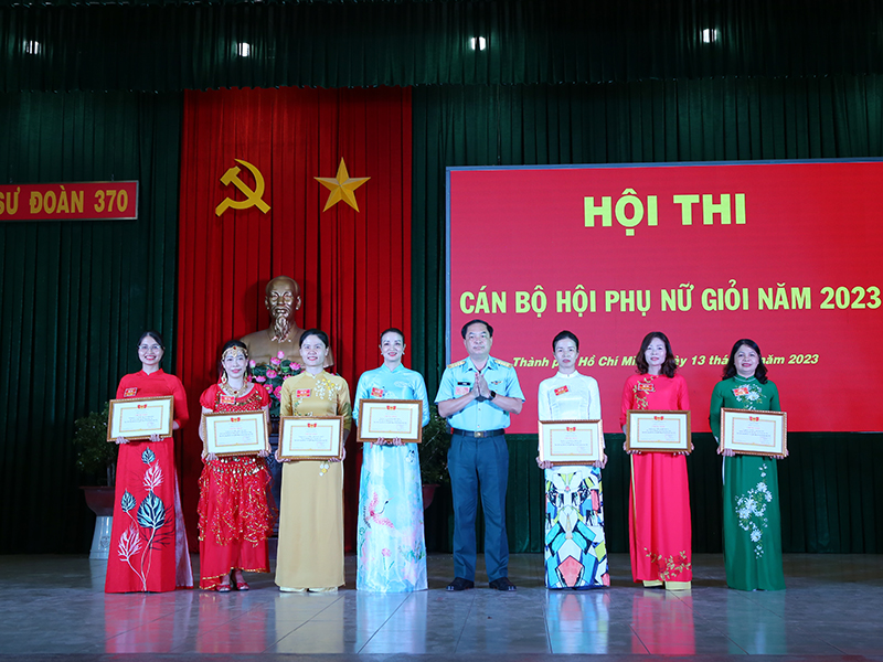 Sư đoàn 370 tổ chức Hội thi Cán bộ Hội Phụ nữ giỏi năm 2023