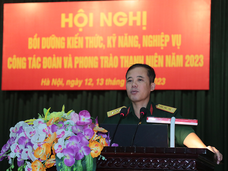 Quân chủng Phòng không - Không quân bồi dưỡng kiến thức, kỹ năng, nghiệp vụ công tác Đoàn và phong trào thanh niên năm 2023