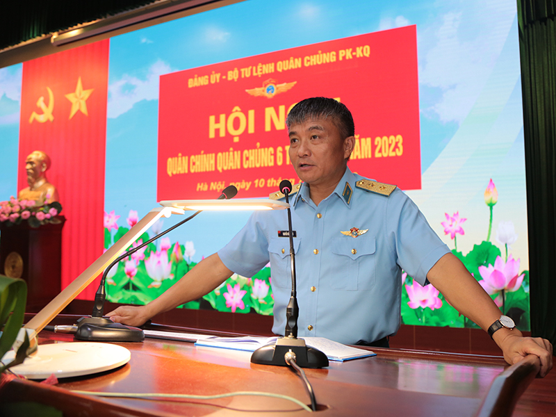 Quân chủng Phòng không - Không quân tổ chức Hội nghị Quân chính 6 tháng đầu năm 2023