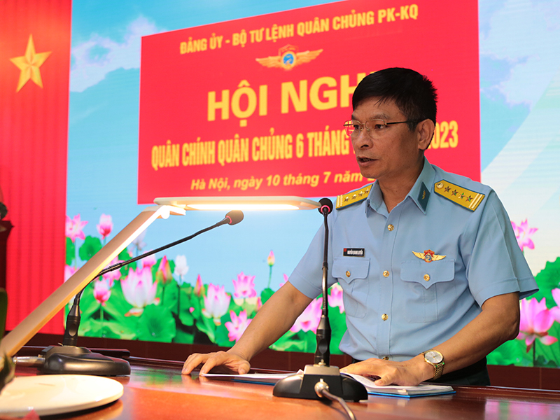 Quân chủng Phòng không - Không quân tổ chức Hội nghị Quân chính 6 tháng đầu năm 2023