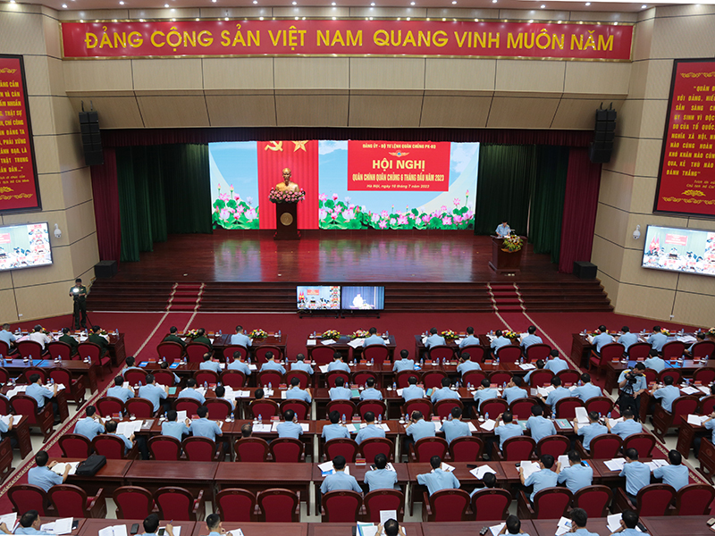 Quân chủng Phòng không - Không quân tổ chức Hội nghị Quân chính 6 tháng đầu năm 2023