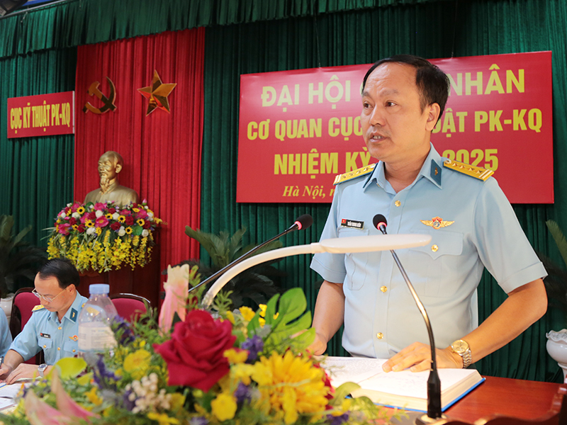 Hội đồng quân nhân cơ quan Cục Kỹ thuật Phòng không - Không quân tổ chức Đại hội nhiệm kỳ 2023-2025