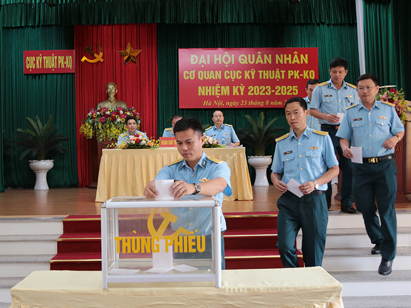 Hội đồng quân nhân cơ quan Cục Kỹ thuật Phòng không - Không quân tổ chức Đại hội nhiệm kỳ 2023-2025
