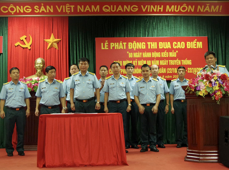 Các cơ quan, đơn vị trong Quân chủng PK-KQ phát động thi đua cao điểm chào mừng kỷ niệm 60 năm Ngày truyền thống Quân chủng PK-KQ (22-10-1963/22-10-2023)