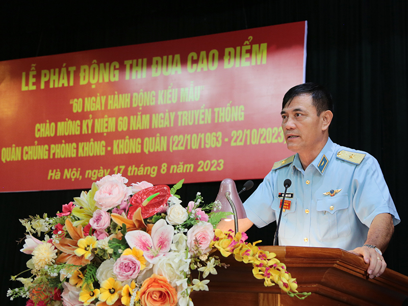 Cục Chính trị phát động thi đua cao điểm kỷ niệm 60 năm Ngày truyền thống Quân chủng Phòng không - Không quân