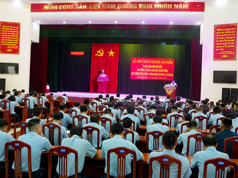 Sư đoàn 371 phát động thi đua cao điểm chào mừng kỷ niệm 60 năm Ngày truyền thống Quân chủng Phòng không-Không quân