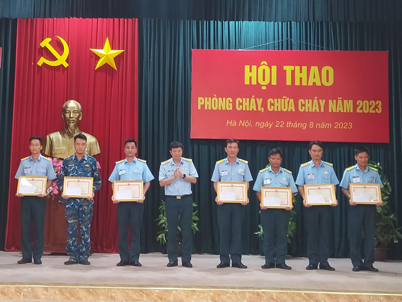 Sư đoàn 361 tổ chức Hội thao Phòng cháy chữa cháy năm 2023
