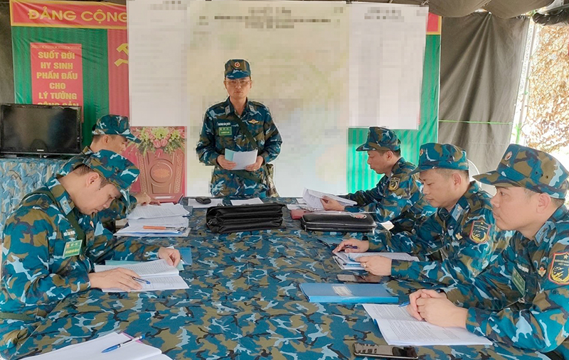 Sư đoàn 365 tổ chức Diễn tập Chỉ huy - Tham mưu 1 bên 2 cấp năm 2023 cho các Trung đoàn