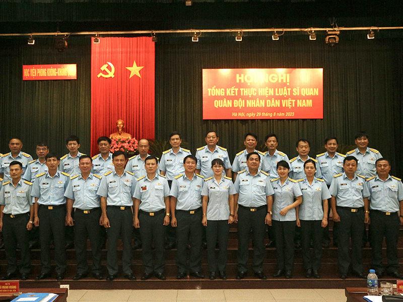 Học viện Phòng không - Không quân tổng kết thực hiện Luật Sĩ quan QĐND Việt Nam