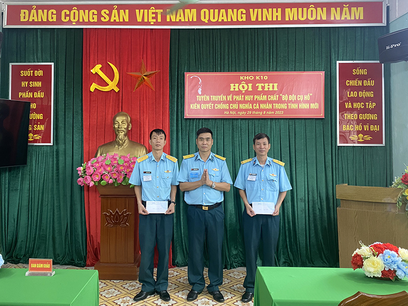 Kho K10, Cục Hậu cần Quân chủng PK-KQ tổ chức Hội thi tuyên truyền về phát huy phẩm chất “Bộ đội Cụ Hồ”, kiên quyết chống chủ nghĩa cá nhân trong tình hình mới