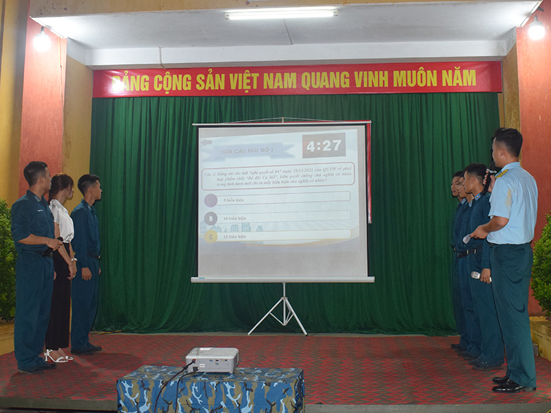 Tiểu đoàn Phòng hóa 23 tổ chức Hội thi Tuyên truyền về phát huy phẩm chất “Bộ đội Cụ Hồ” kiên quyết chống chủ nghĩa cá nhân trong tình hình mới