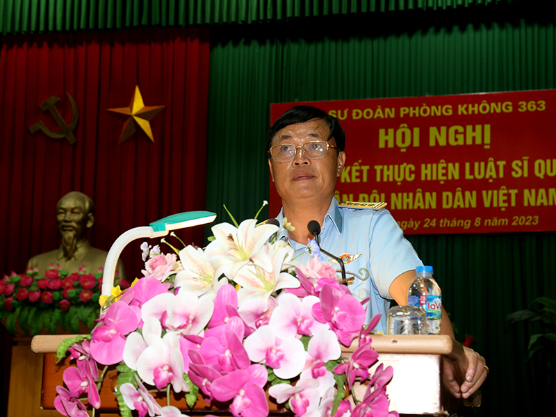 Sư đoàn 363 tổng kết thực hiện Luật Sĩ quan Quân đội nhân dân Việt Nam