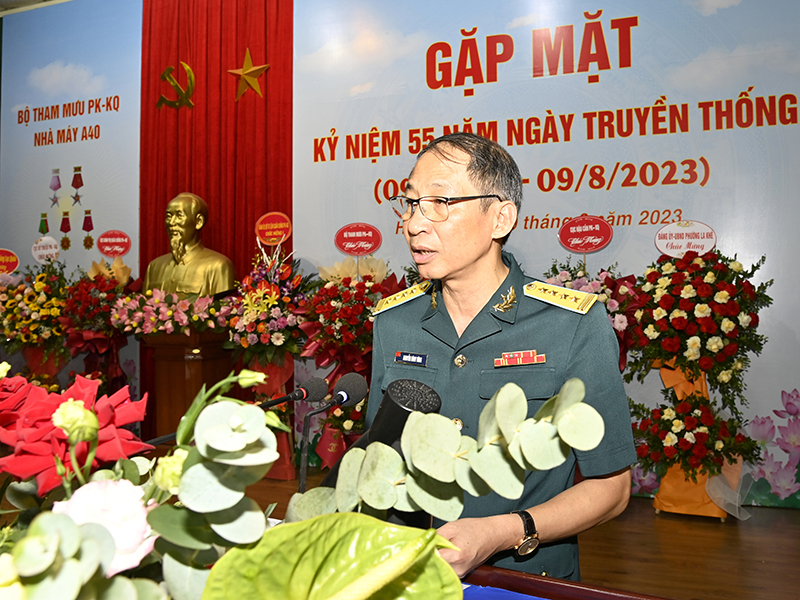 Nhà máy A40 gặp mặt kỷ niệm 55 năm Ngày truyền thống (9-8-1968/9-8-2023)