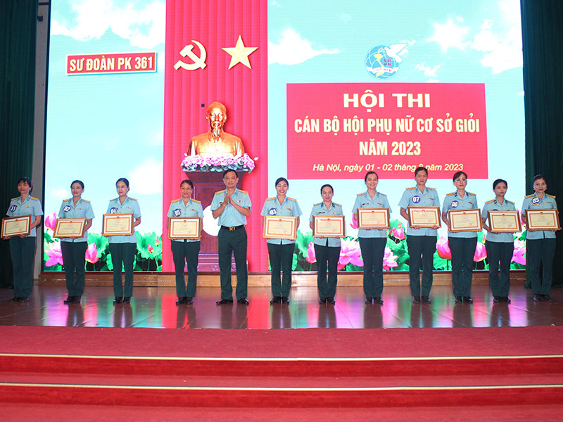Sư đoàn 361 tổ chức Hội thi Cán bộ hội phụ nữ giỏi năm 2023