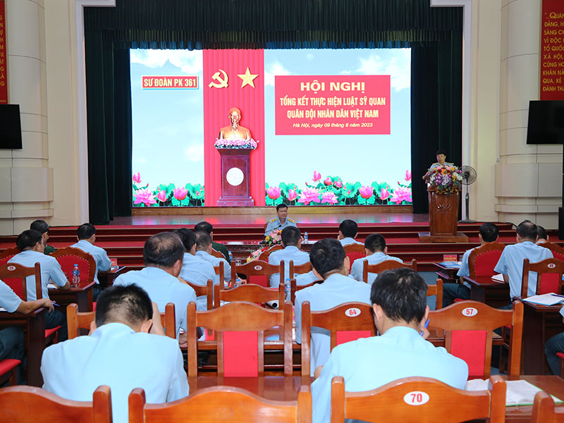 Sư đoàn 361 tổng kết thực hiện Luật Sĩ quan Quân đội nhân dân Việt Nam