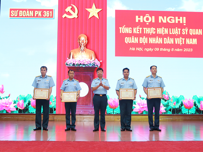 Sư đoàn 361 tổng kết thực hiện Luật Sĩ quan Quân đội nhân dân Việt Nam