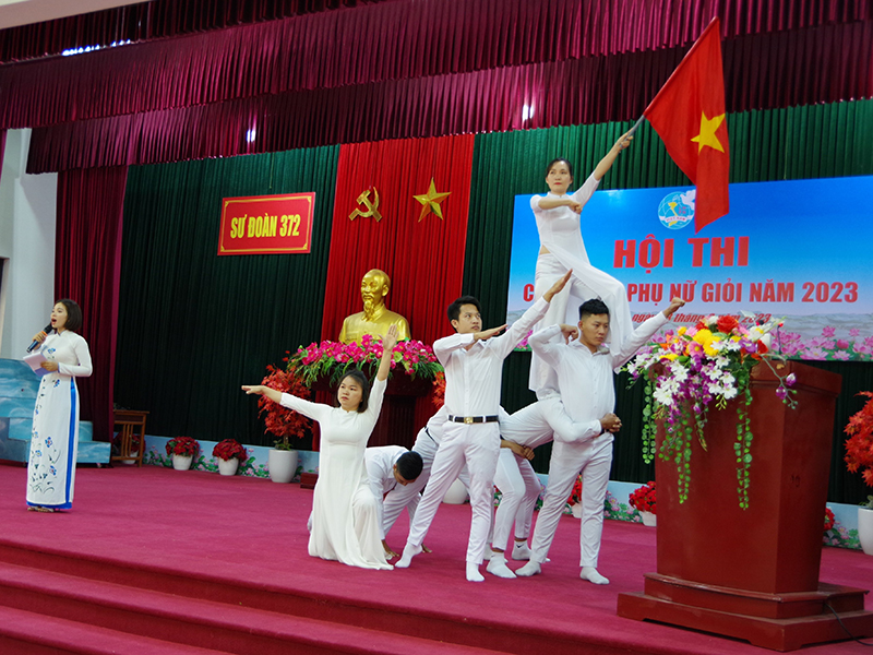 Sư đoàn 372 tổ chức Hội thi Cán bộ hội phụ nữ giỏi năm 2023