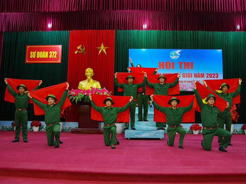 Sư đoàn 372 tổ chức Hội thi Cán bộ hội phụ nữ giỏi năm 2023