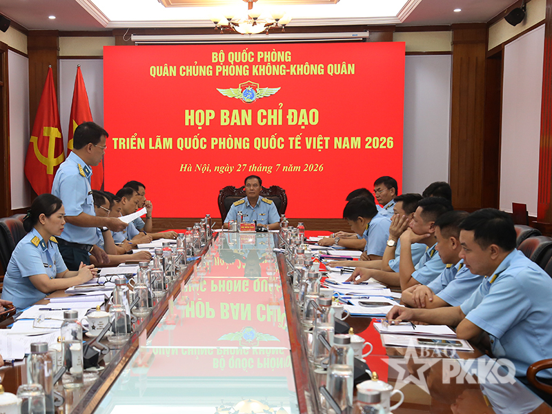 Qu&acirc;n chủng PK-KQ tổ chức Họp Ban chỉ đạo triển l&atilde;m quốc ph&ograve;ng quốc tế năm 2026
